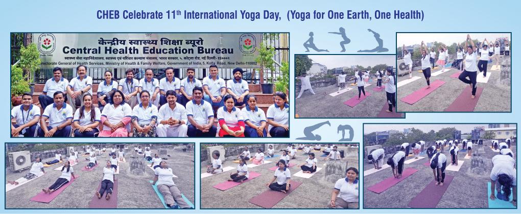 The Central Health Education Bureau (CHEB) proudly celebrated the 11th International Day of Yoga, in alignment with the national spirit of wellness, unity, and global health awareness.