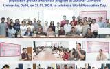  CHEB organised, sustainable population growth awareness program at JNU, Delhi, on 15.07.2024, to celebrate World Population Day